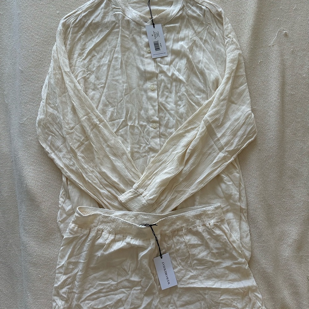 We Wore What NWT Set Button-Up Shirt and Shorts Set